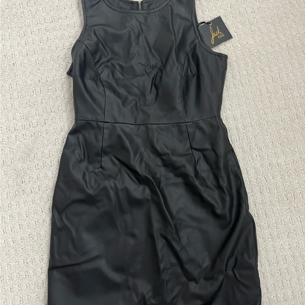 Jack by BB Dakota Black Dress with Yellow Accents